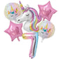 1Set Rainbow Unicorn Balloon