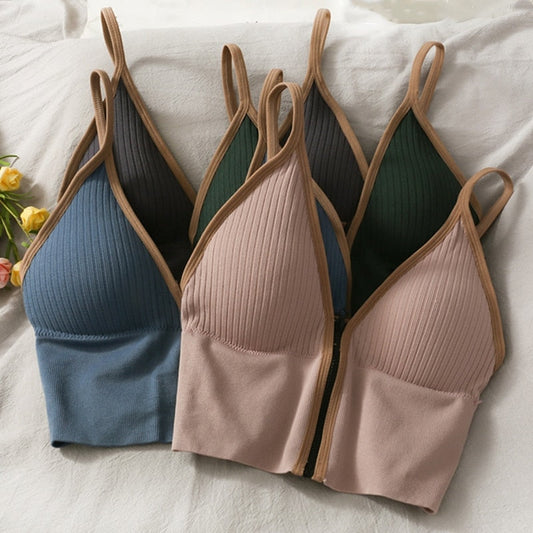 Ladies Sexy Backless Sleeveless Bralette Lingerie Camisole Tops Female