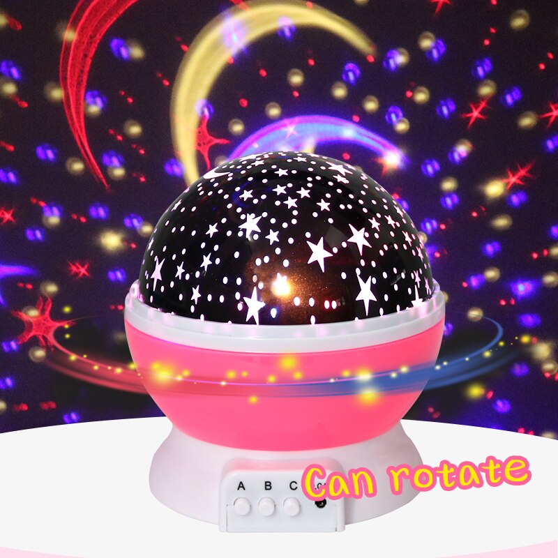 Children Bedroom Moon Starry Sky LED Night