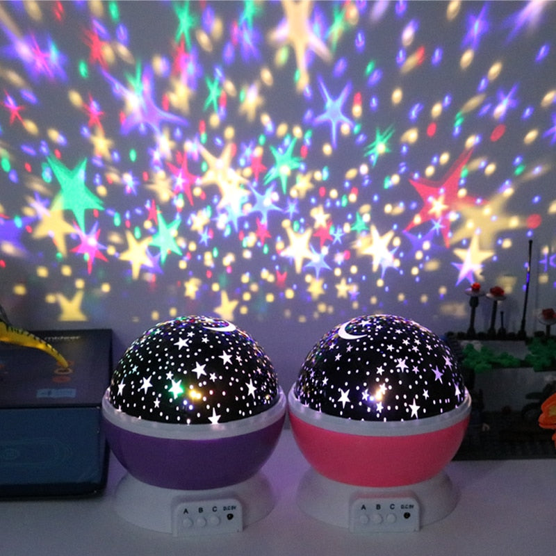 Children Bedroom Moon Starry Sky LED Night