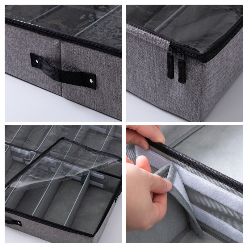 Transparent shoes box Drawer organizer for shoe storage Foldable box for shoe Home shoe storage boxes under bed storage