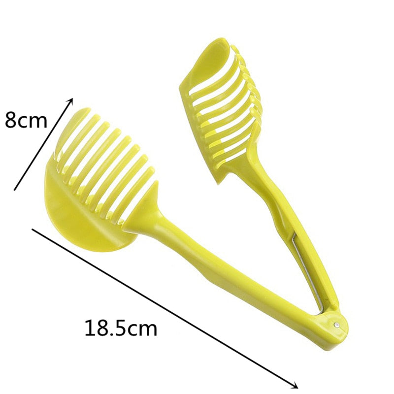 1Pc Kitchen Gadgets Plastic Potato Slicer Tomato Cutter