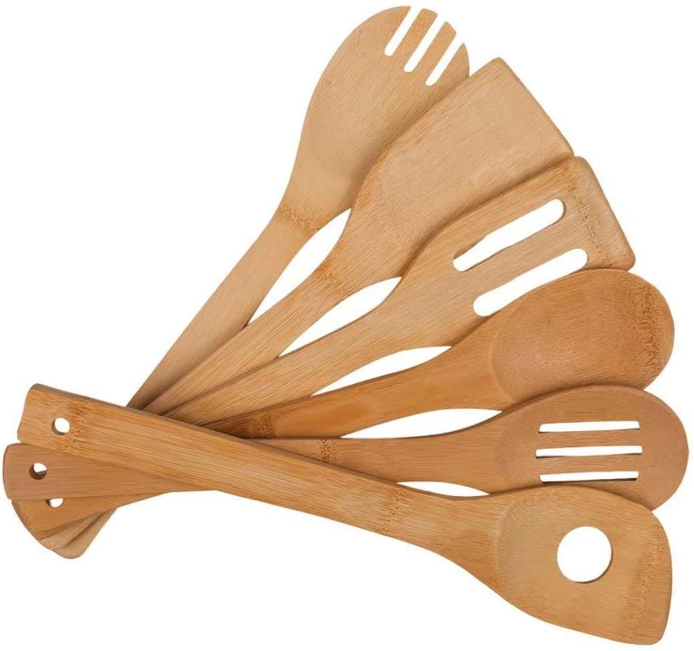 6-Piece Bamboo Kitchen Utensil Set