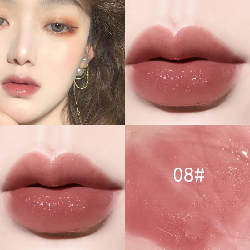 10Colors Pearlescent Lipstick Non-stick Waterproof Lip Glaze Long-lasting Matte Lip Gloss