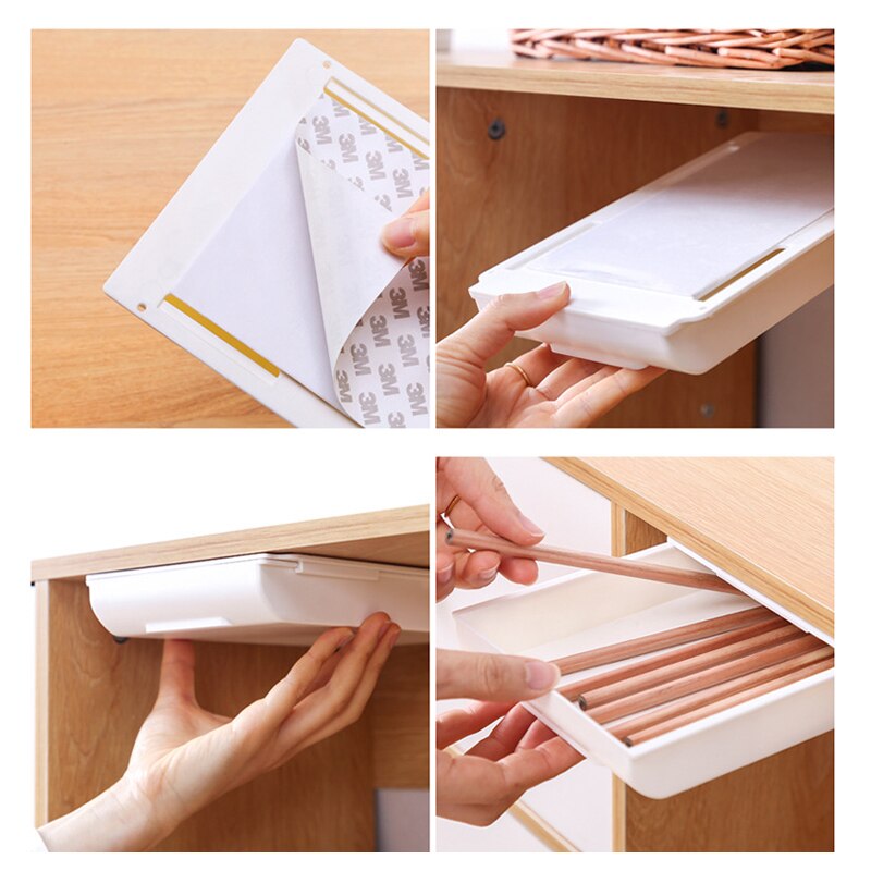 Hidden Table Pencil Tray Organizer