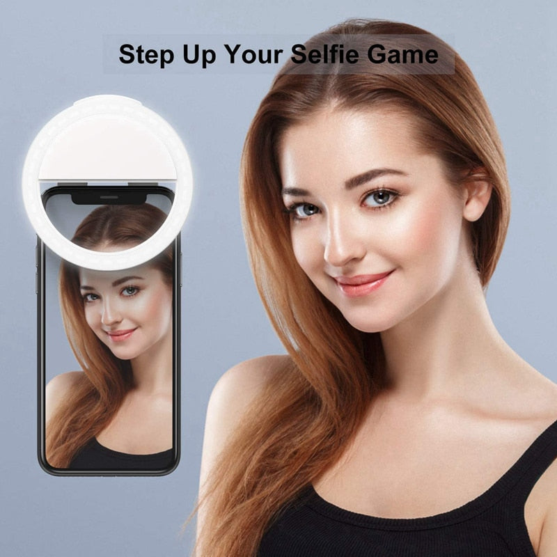 Portable Selfie Flash LED Clip-on Mobile Phone Selfie Light