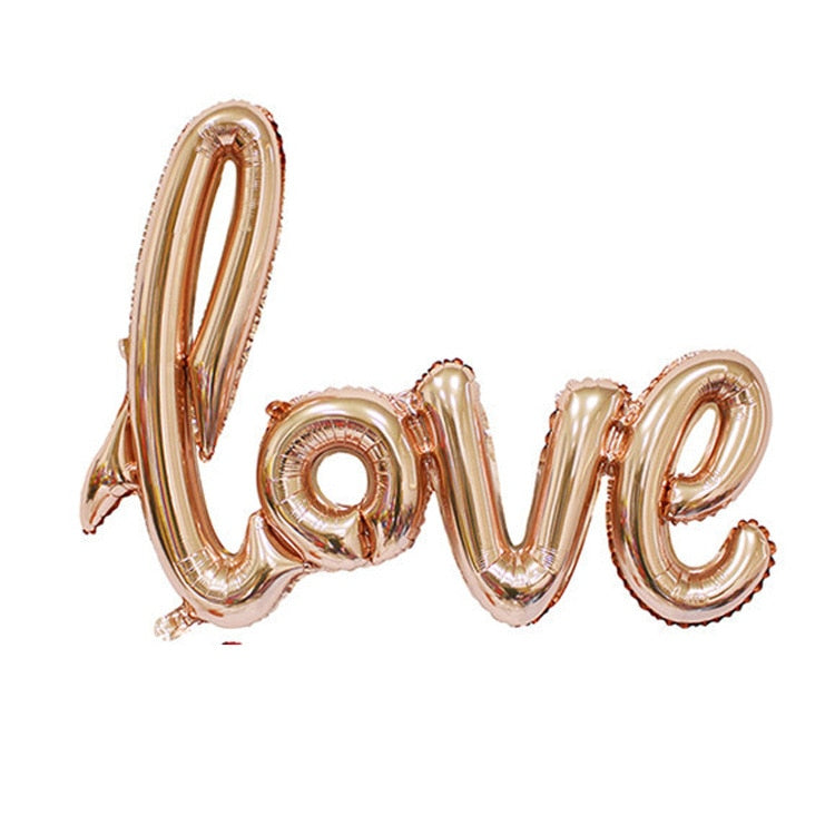 LOVE Letter Foil Balloon Wedding Valentines Anniversary