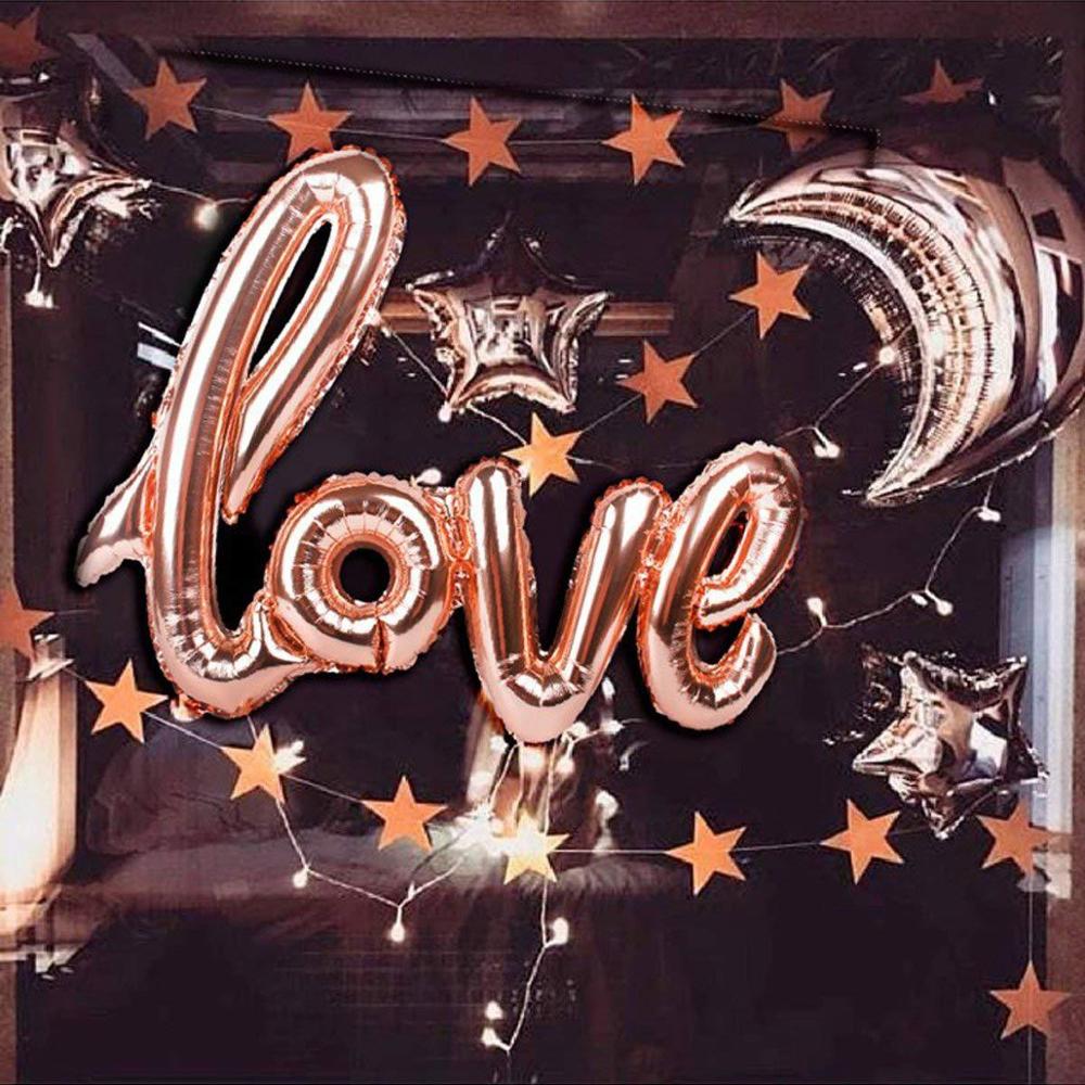 LOVE Letter Foil Balloon Wedding Valentines Anniversary