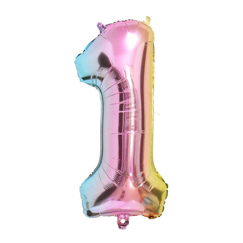 1Set Rainbow Unicorn Balloon