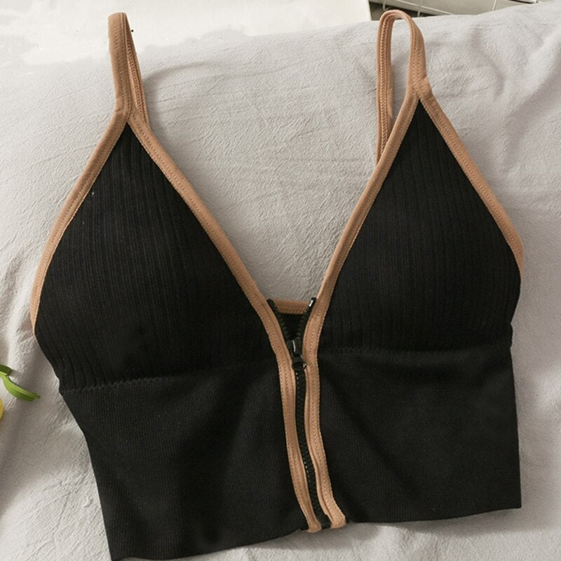 Ladies Sexy Backless Sleeveless Bralette Lingerie Camisole Tops Female