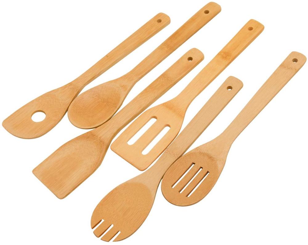 6-Piece Bamboo Kitchen Utensil Set