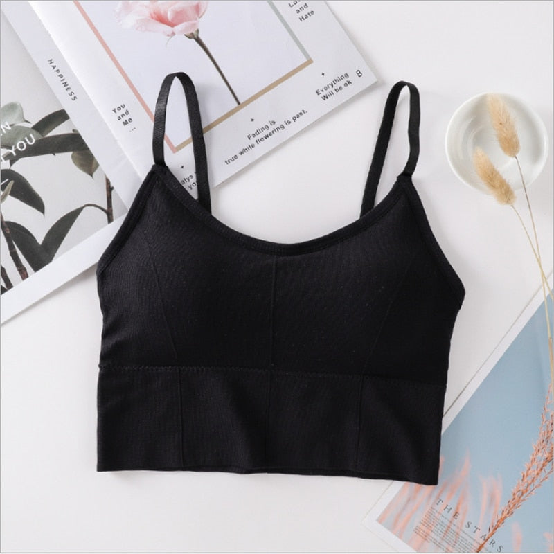 Seamless Strap Chest Wrapped Female Student Underwear Tube Top