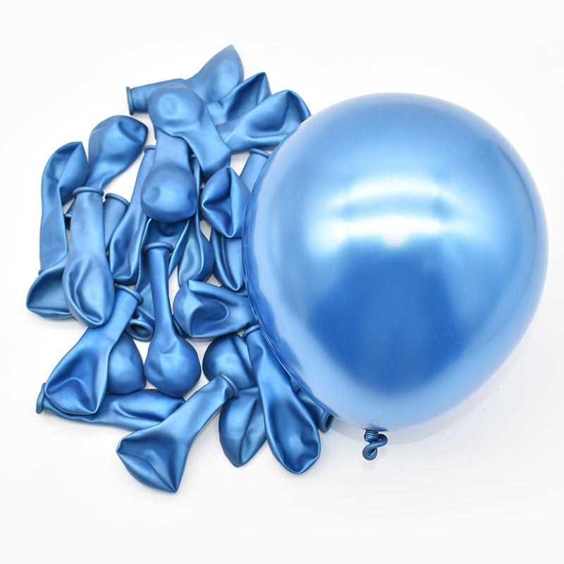 50pcs 5inch Chrome Metallic Latex Balloons