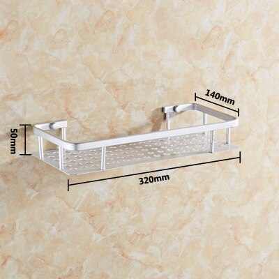 Aluminum Bathroom Rack, Bathroom Shelves Drilling/ No Drilling
