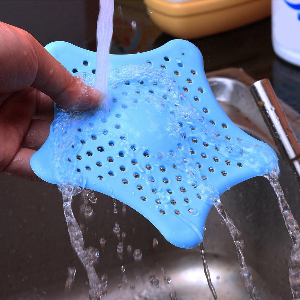 Soft Sea Star Shape Drain Bath Hair Catcher
