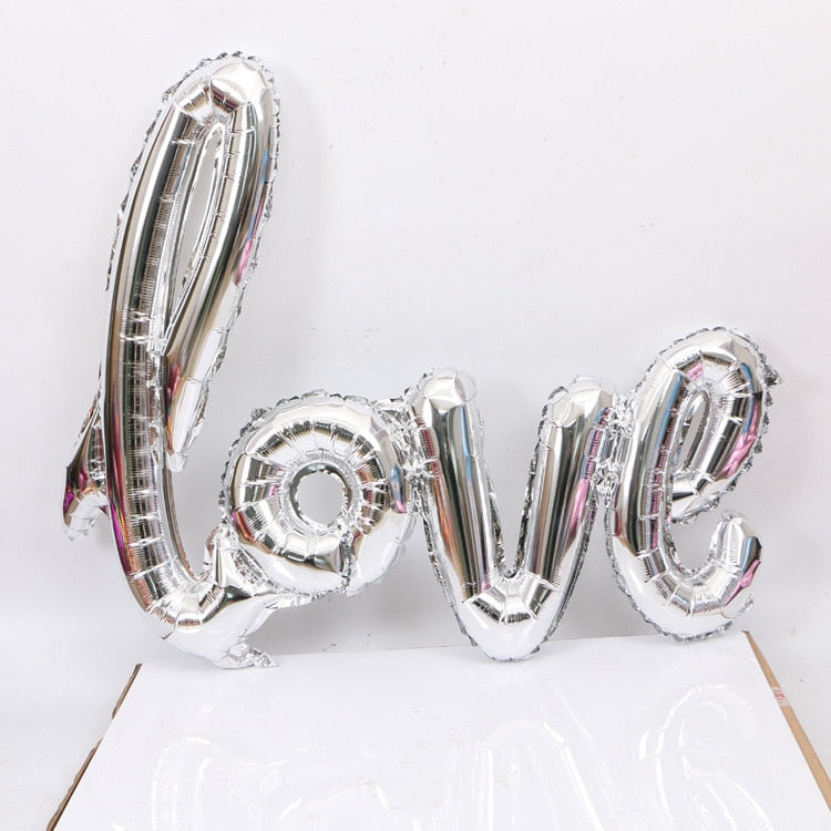 LOVE Letter Foil Balloon Wedding Valentines Anniversary