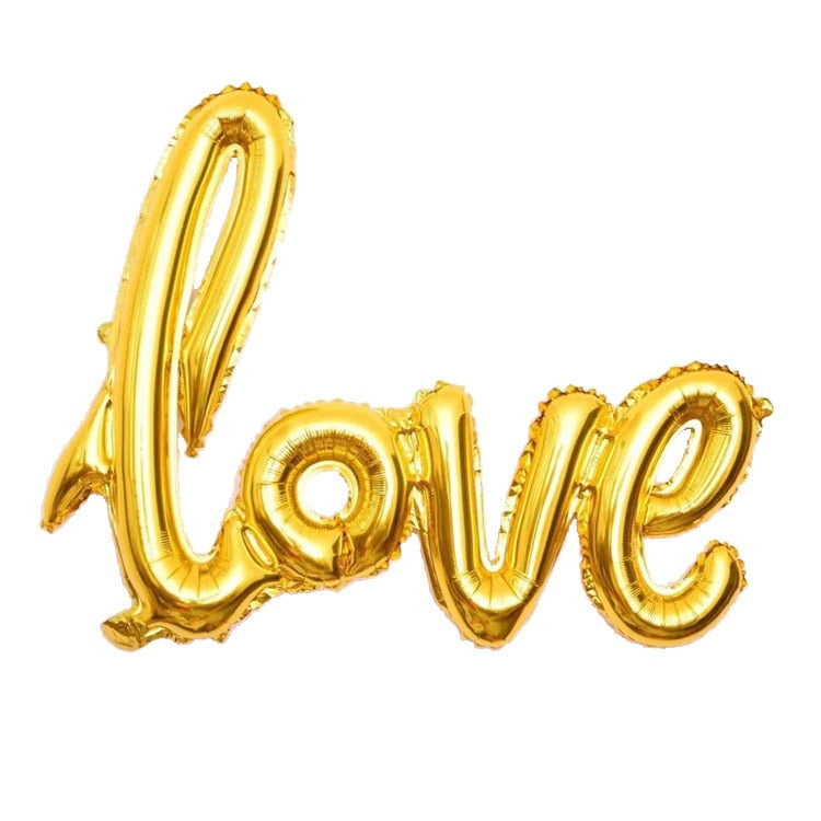 LOVE Letter Foil Balloon Wedding Valentines Anniversary