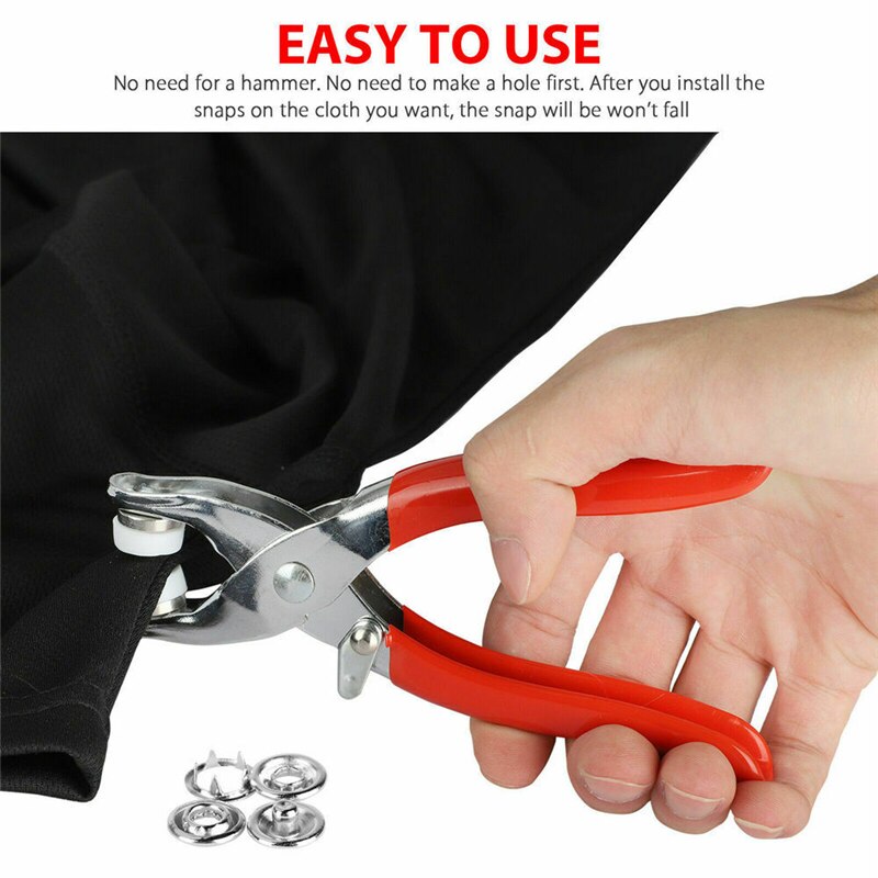 100Pcs 9.5mm Metal Sewing Prong Rings tich Buttons Press