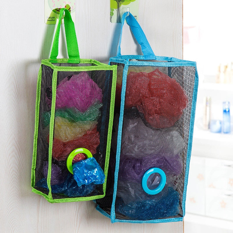 Useful Fashion Hanging Breathable Plastic Grid Garbage Bag