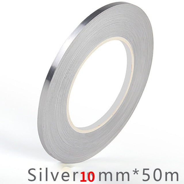 50M Brushed Gold Floor Edging Waterproof Seam Wall Stickers