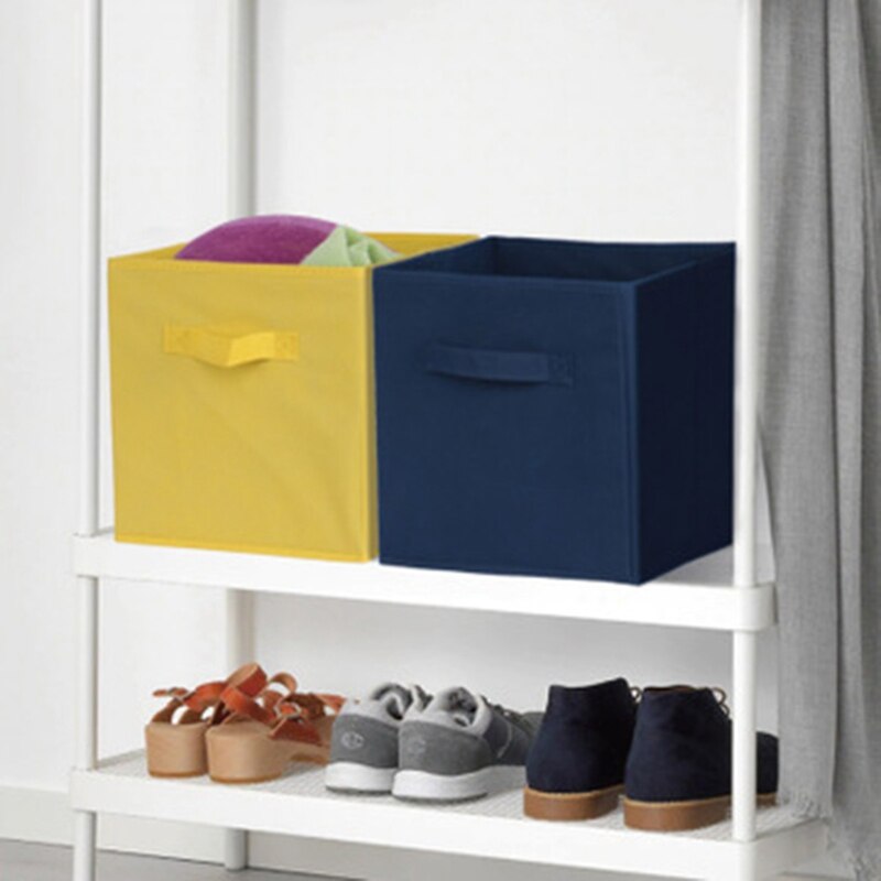 Foldable Cloth Storage Bins Fabric Cube Storage Baskets Container Closet Organizer