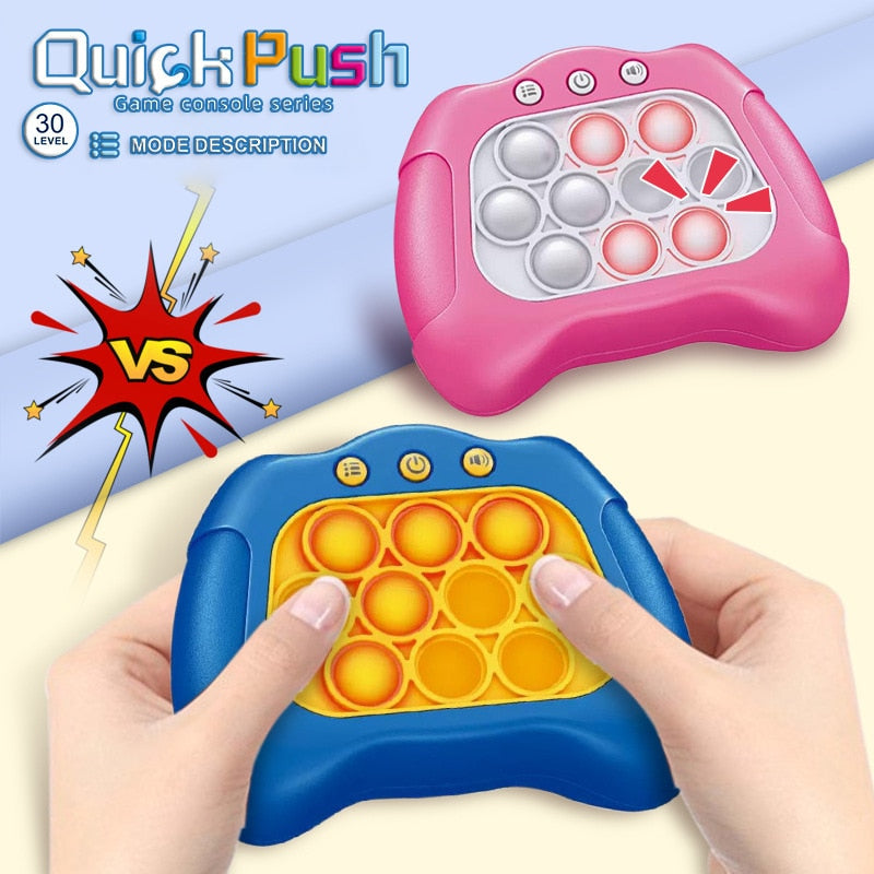 New Original Quick Push Game Pop Up Fidget Bubble Electronic Pop Game