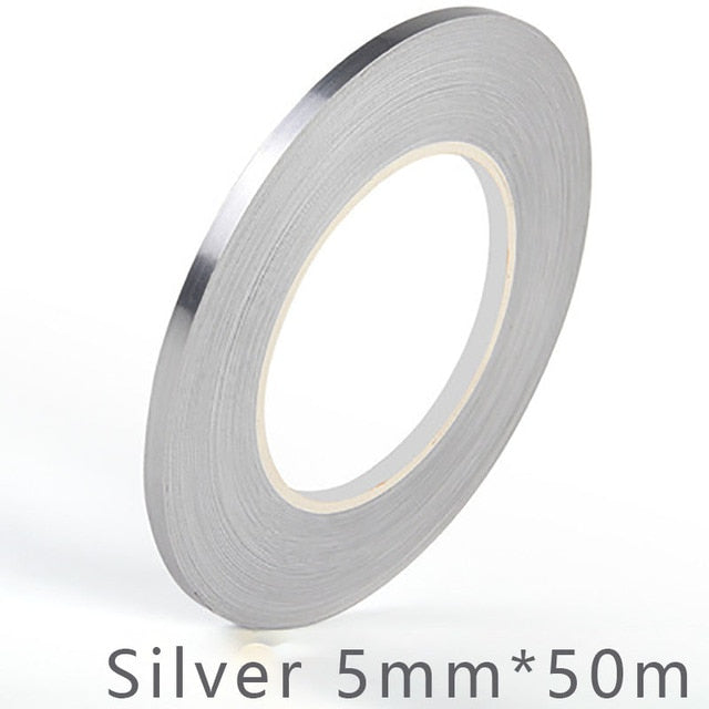 50M Brushed Gold Floor Edging Waterproof Seam Wall Stickers