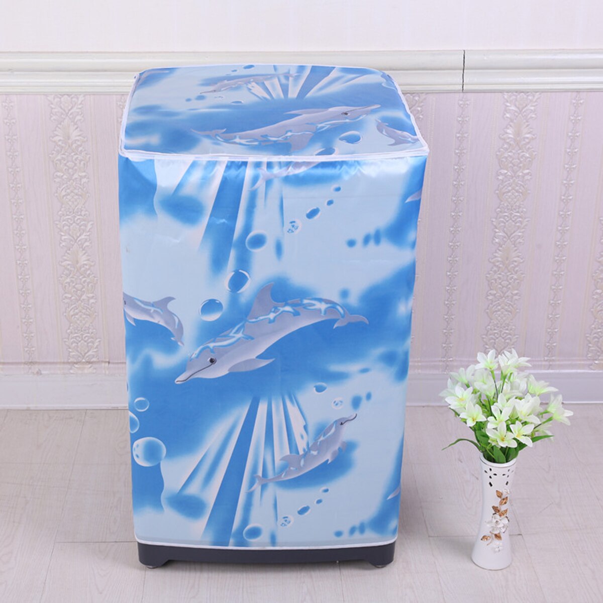 Front Open Waterproof Washing Machine Cover