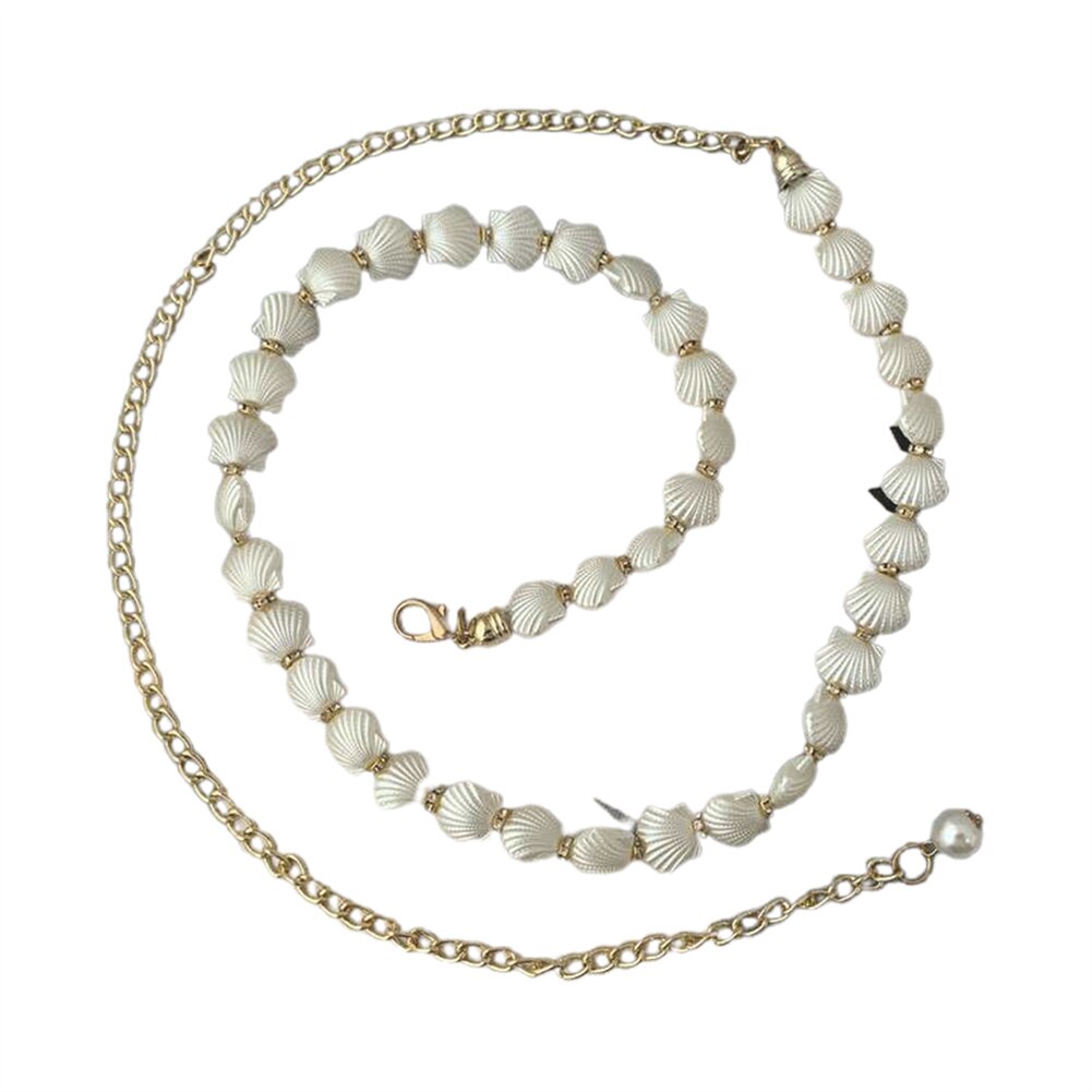 Shell Pearl Waist Chain Women's