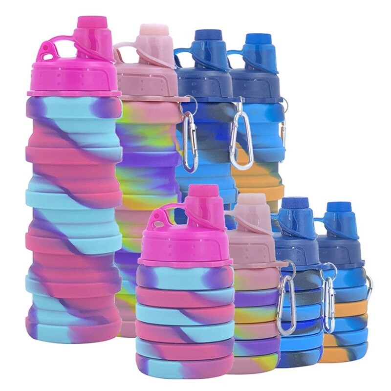 500ml Creative Foldable Silicone Water Bottle