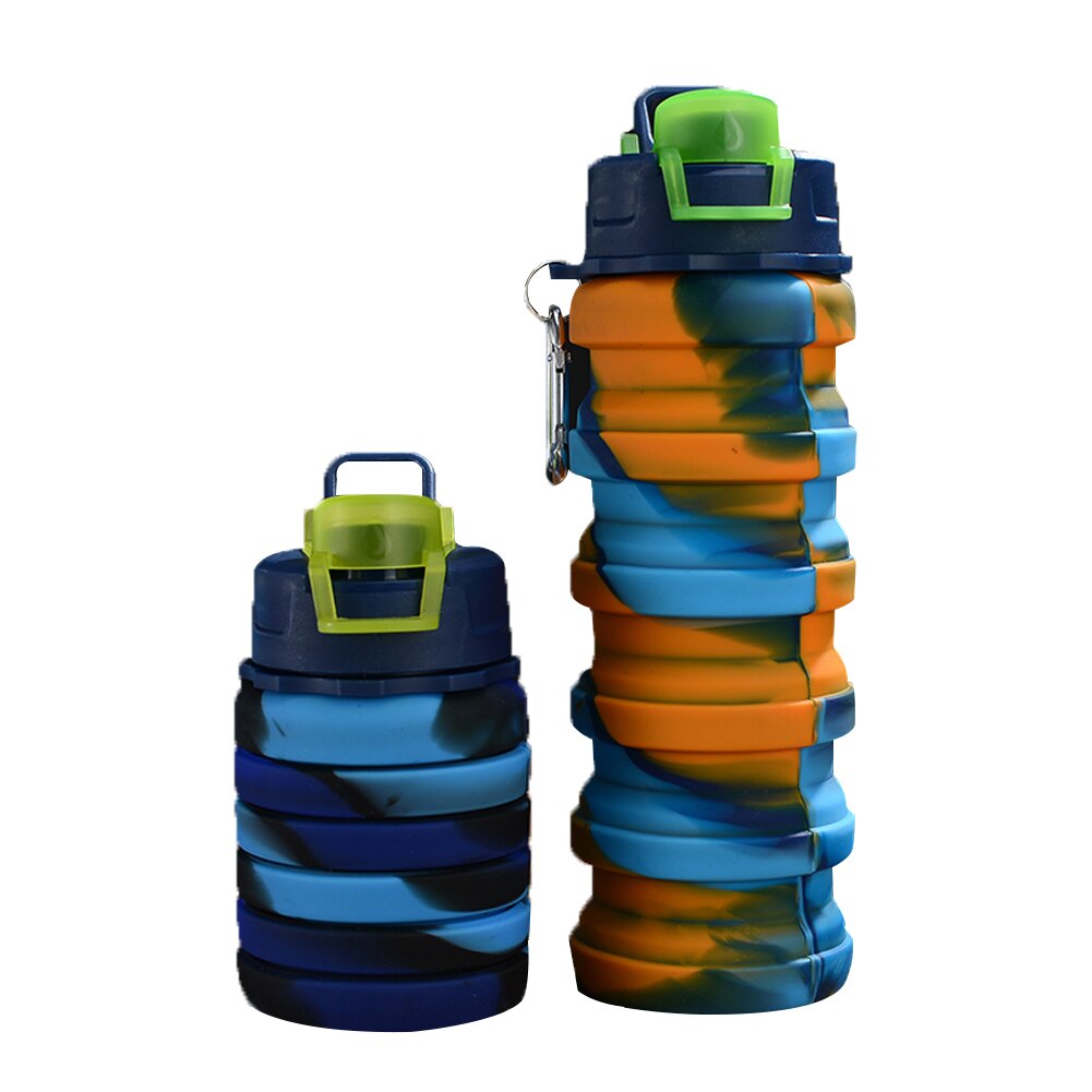 500ml Creative Foldable Silicone Water Bottle