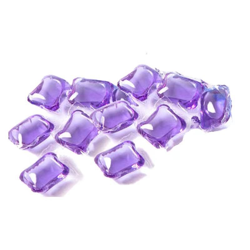 12pcs Laundry Beads Portable Stains Film Laundry Gel Capsules