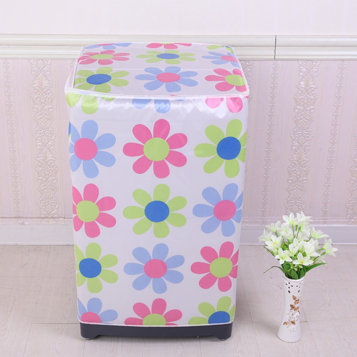 Front Open Waterproof Washing Machine Cover