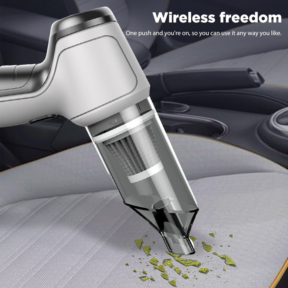 Wireless Rechargeable Wet and Dry Dual Use Car Vacuumed cleaner Accessories