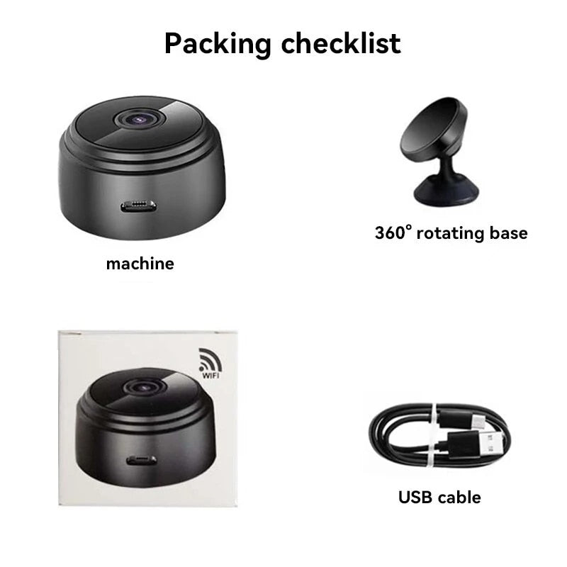 A9 WIFI Mini HD 1080p Wireless Video Recorder Voice Recorder Security Monitoring Camera