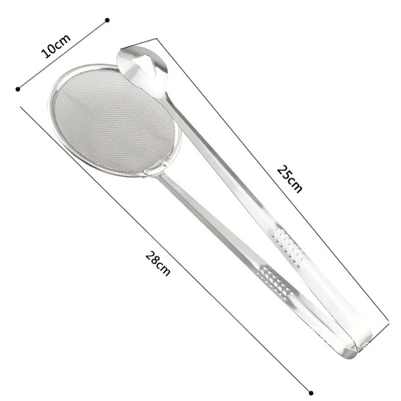 Multifunction Stainless Steel Sieve Filter Spoon Fried Food Oil Strainer