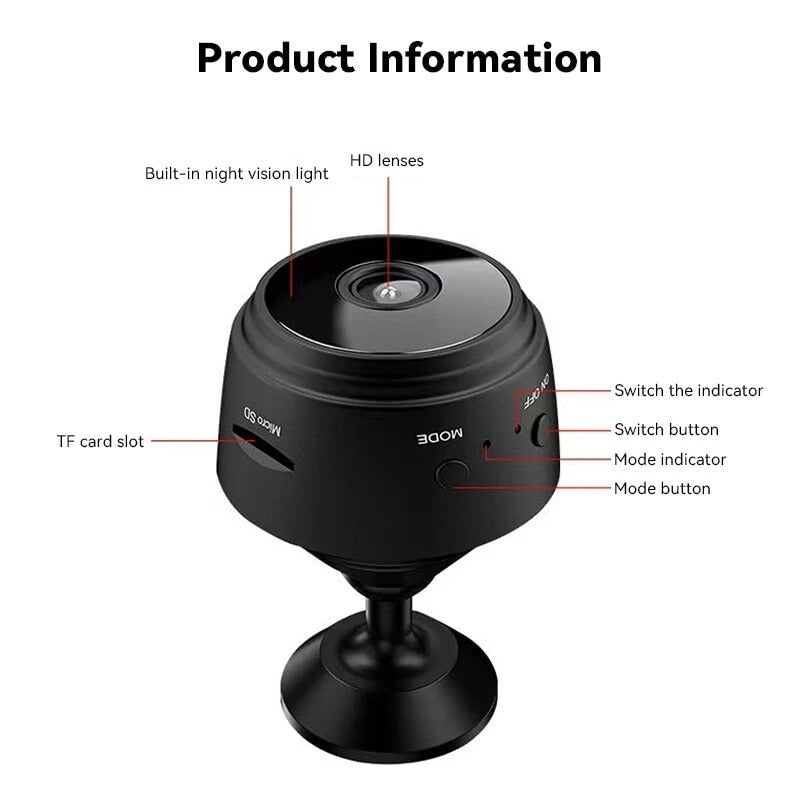 A9 WIFI Mini HD 1080p Wireless Video Recorder Voice Recorder Security Monitoring Camera