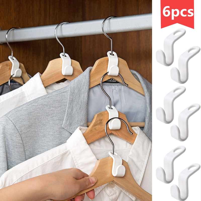 5pc Multi-function Wardrobe Space-saving Stack Hanger Hook