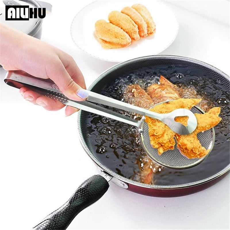 Multifunction Stainless Steel Sieve Filter Spoon Fried Food Oil Strainer