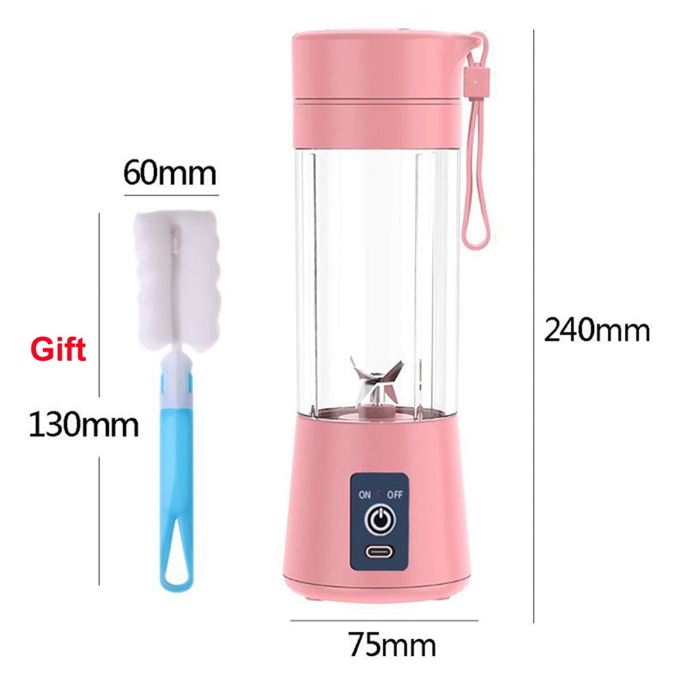 Portable Blender Mini Mixer Electric Juicer Machine Fresh Fruit Juice