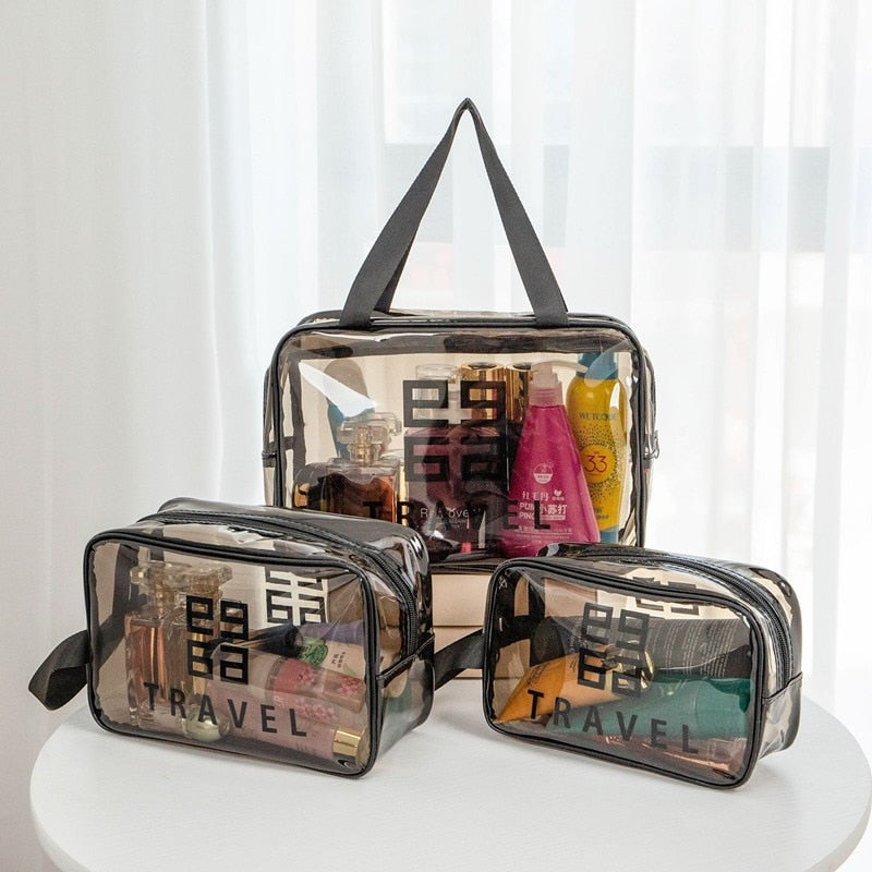 Waterproof Large Capacity Portable Transparent Cosmetic Bag