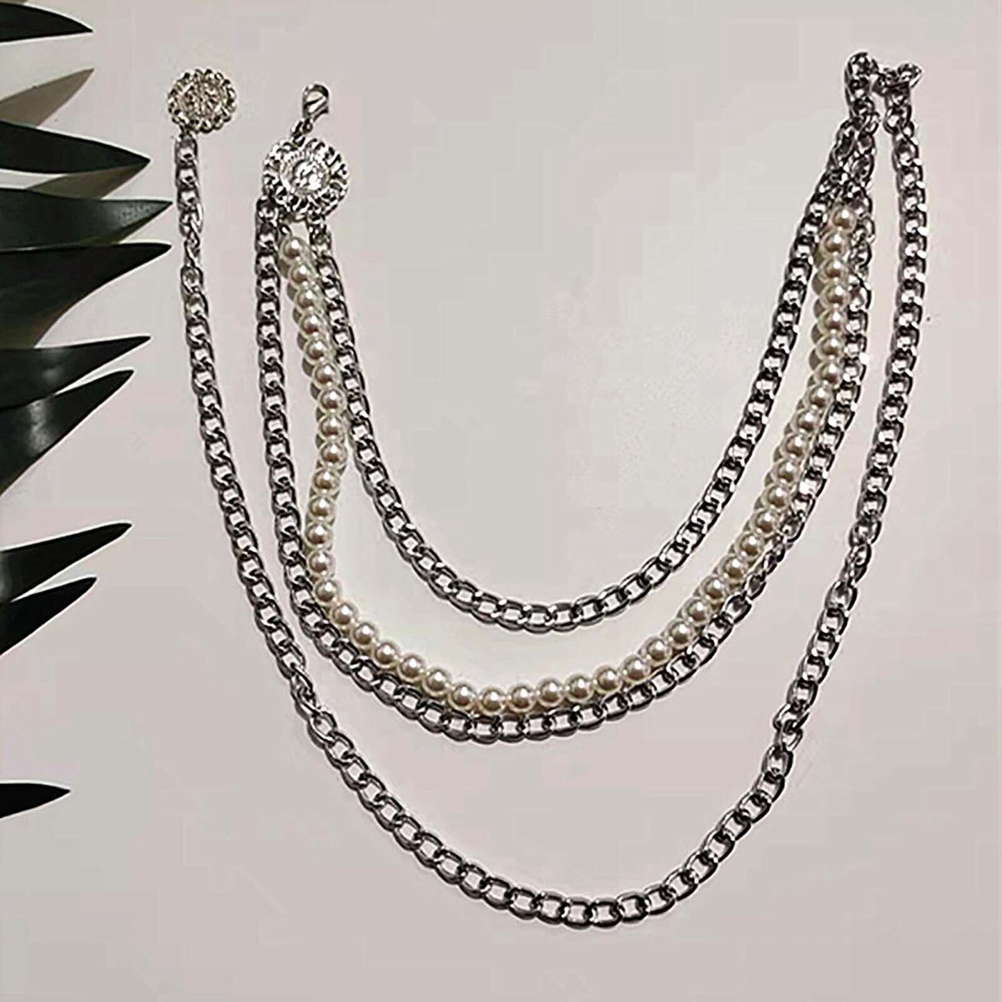 Shell Pearl Waist Chain Women's