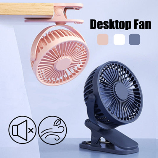 Mini Cooling Fan Portable Desktop Clip USB Charging Cool Fans