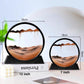 Moving Sand Art Picture Round Glass 3D Hourglass Deep Sea
