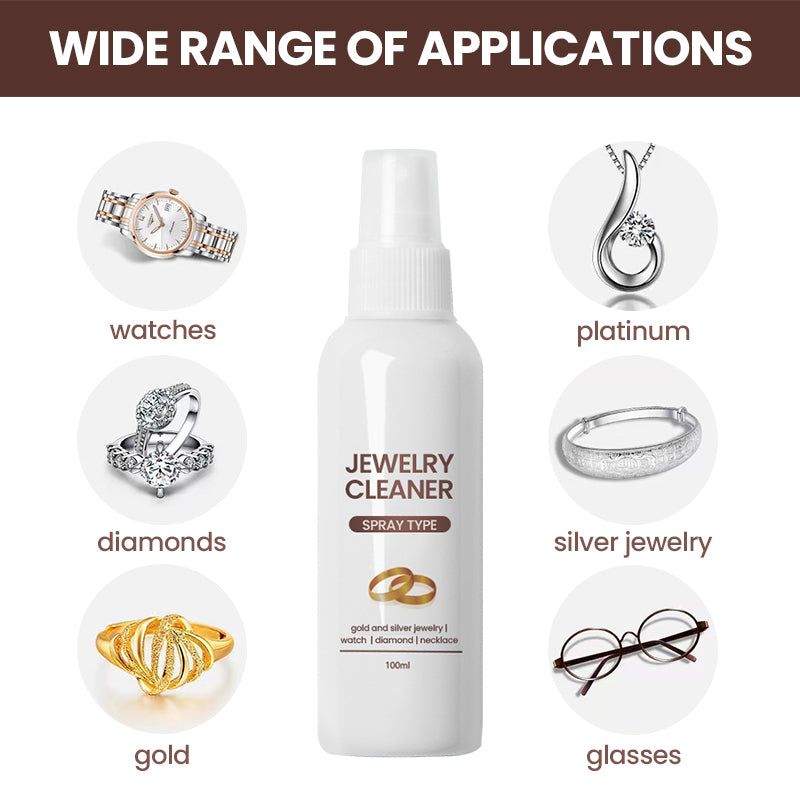 100ml Jewelry Cleaner Diamond Silver Gold Jewelry Cleaning Spray