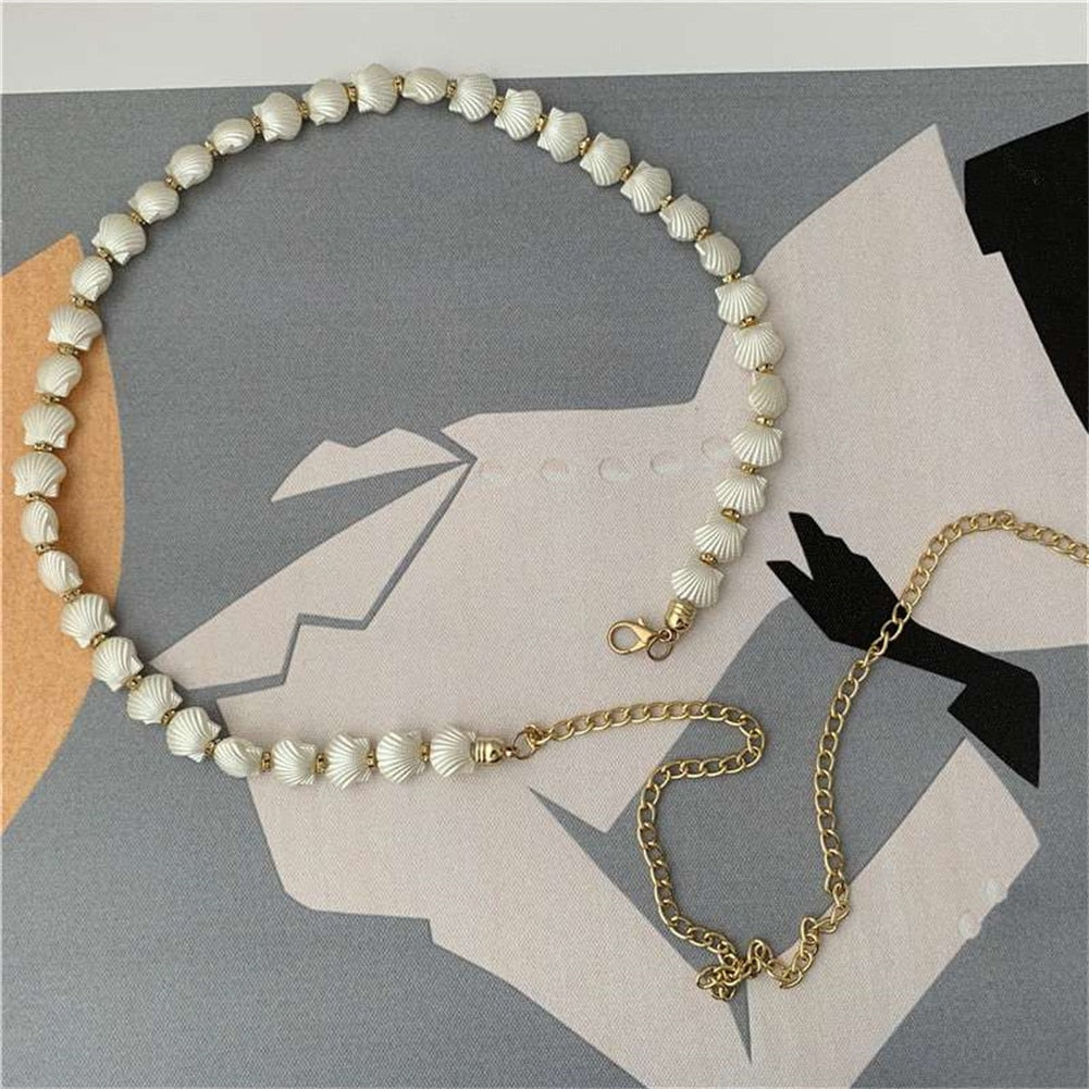 Shell Pearl Waist Chain Women's