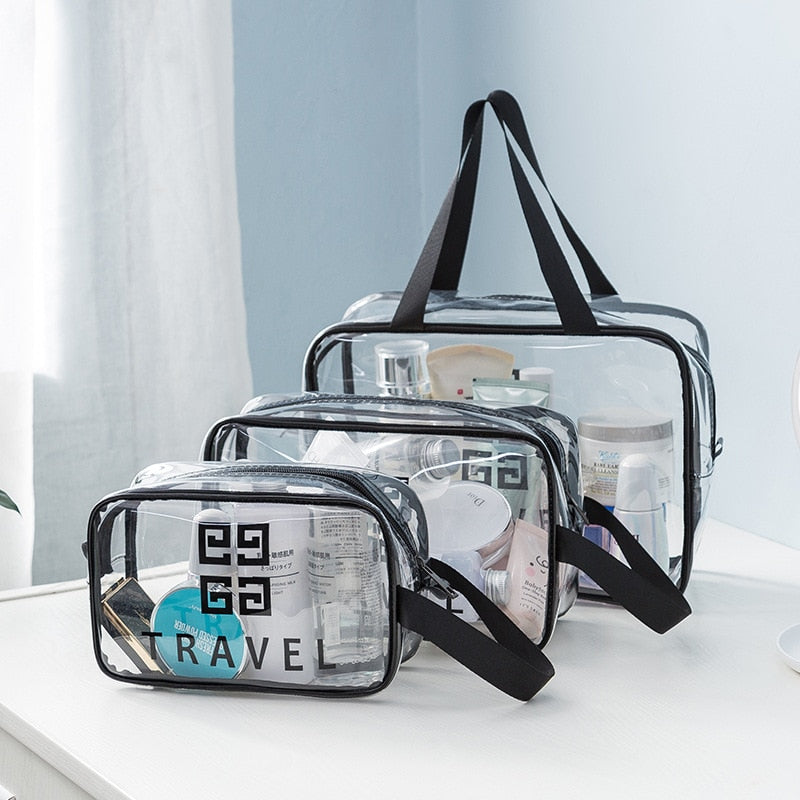 Waterproof Large Capacity Portable Transparent Cosmetic Bag