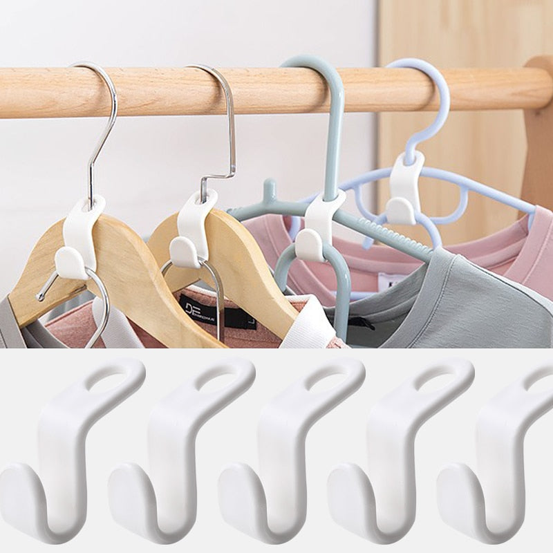 5pc Multi-function Wardrobe Space-saving Stack Hanger Hook