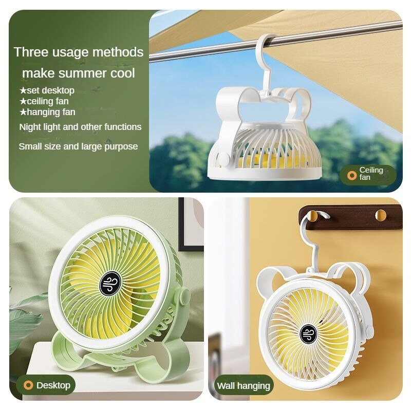 Desktop USB Mini Fan Portable Rechargeable