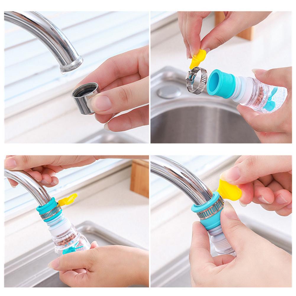 360 Adjustable Faucet Water Filter for kitchen Sink Extender